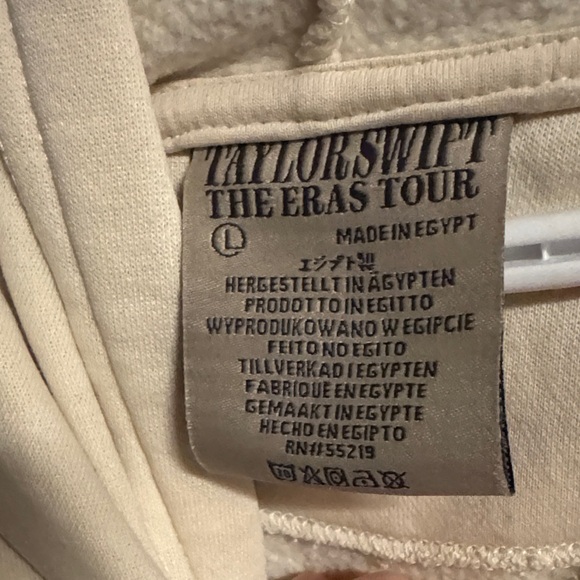 Taylor Swift The Eras Tour Cream Hoodie - Picture 4 of 4